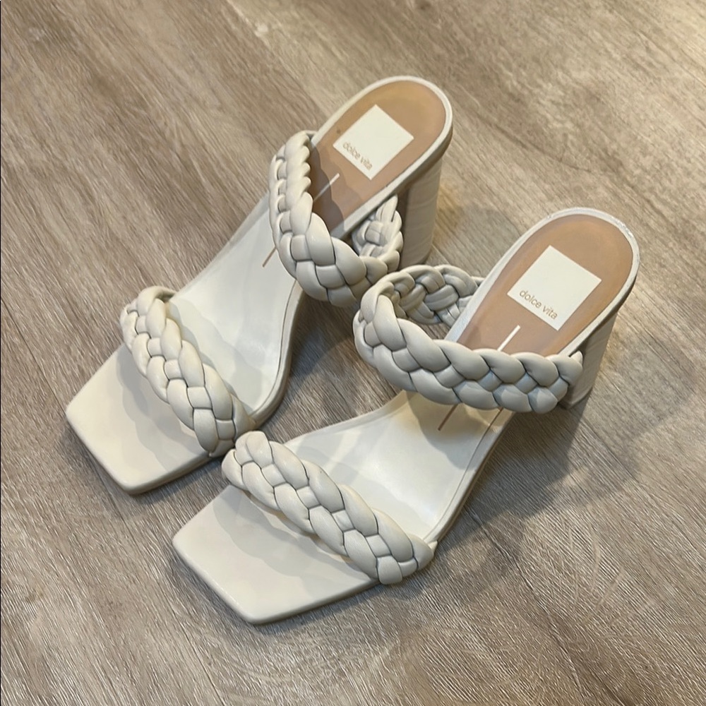 EUC Dolce Vita Paily Braided Heeled Sandals